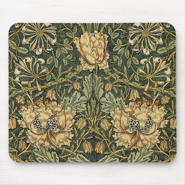 William Morris Honeysuckle Green Mousepad (Vorne)