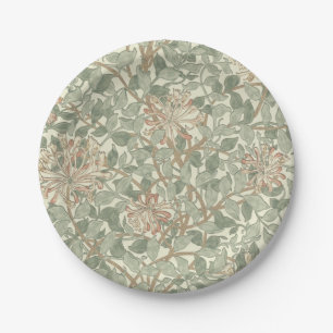 William Morris Honeysuckle Green Pappteller