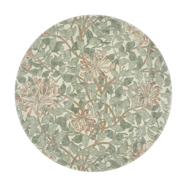 William Morris Honeysuckle Green Schneidebrett (Vorderseite)