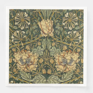 William Morris Honeysuckle Green Serviette