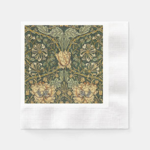 William Morris Honeysuckle Green Serviette