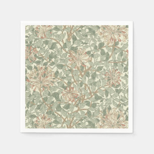 William Morris Honeysuckle Green Serviette