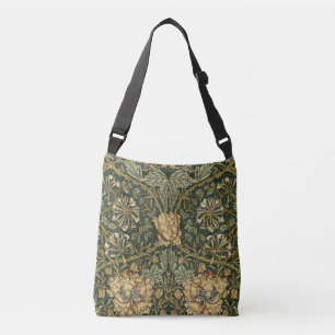 William Morris Honeysuckle Green Tragetaschen Mit Langen Trägern