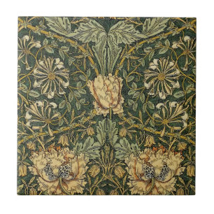 William Morris Honeysuckle Green Yellow Fliese
