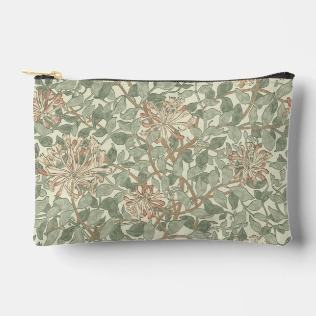 William Morris Honeysuckle Green Zubehörtasche (Vorderseite)