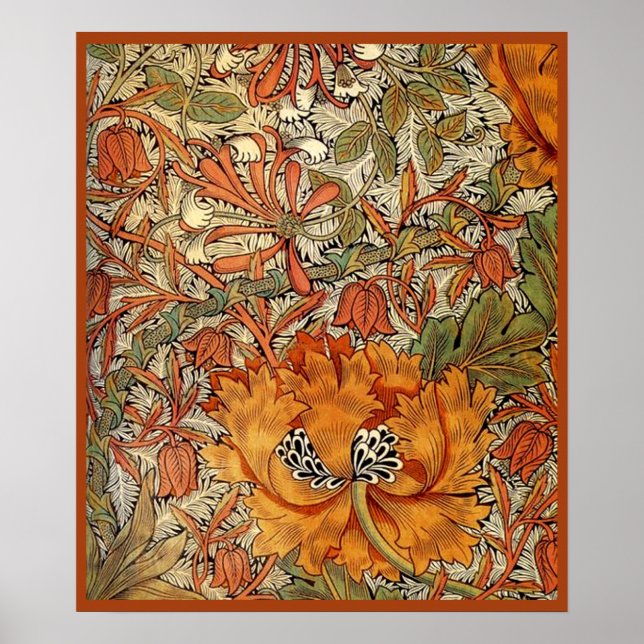 William Morris Honeysuckle Poster (Vorne)