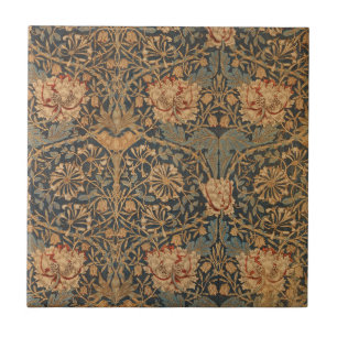 William Morris Honeysuckle Rich Tapete Fliese