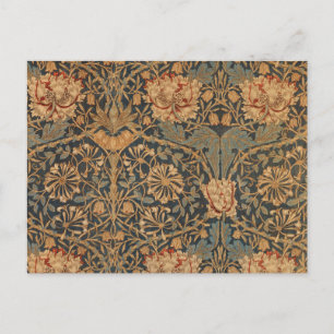 William Morris Honeysuckle Rich Tapete Postkarte