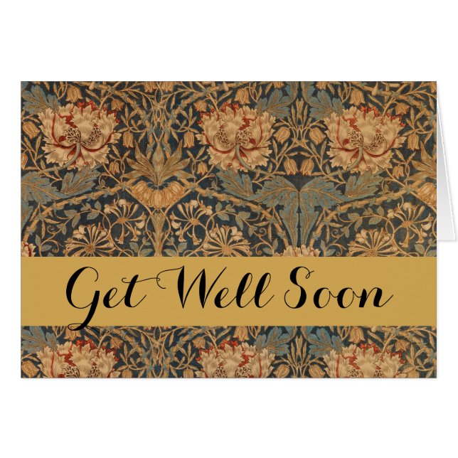 William Morris Honeysuckle Rich Wallpaper (Vorderseite (Horizontal))