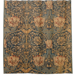 William Morris Honeysuckle Rich Wallpaper Duschvorhang