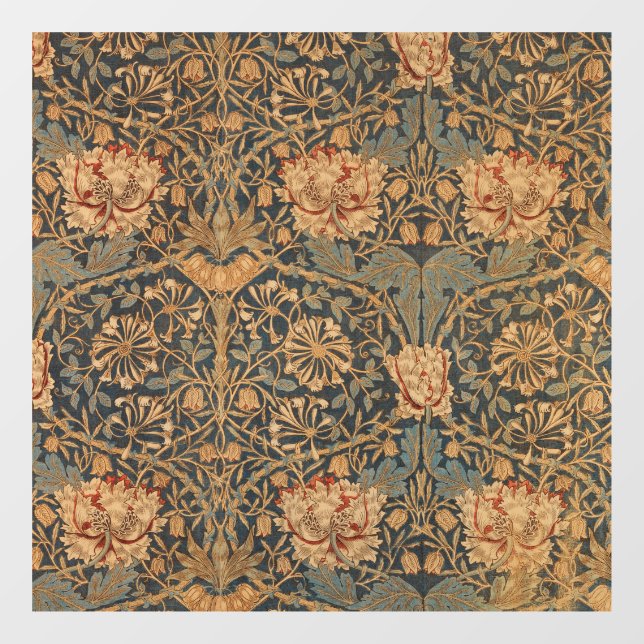 William Morris Honeysuckle Rich Wallpaper Fensteraufkleber (Blatt)