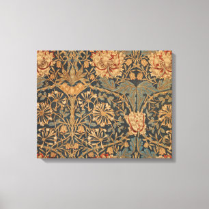 William Morris Honeysuckle Rich Wallpaper Leinwanddruck