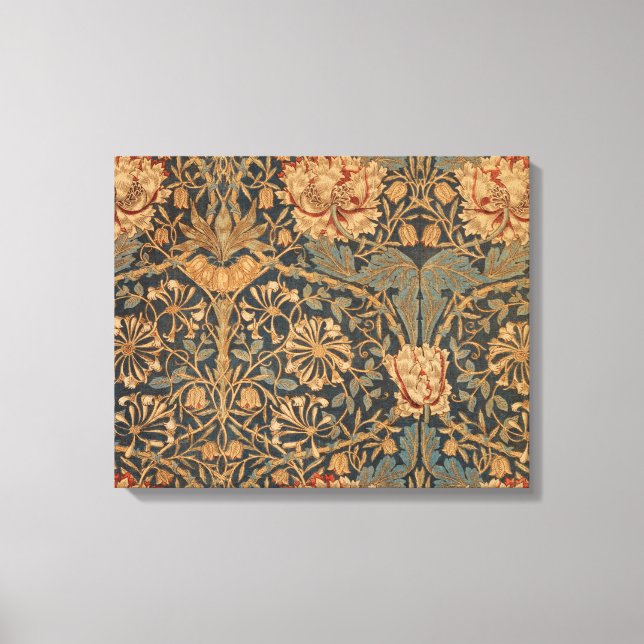 William Morris Honeysuckle Rich Wallpaper Leinwanddruck (Vorderseite)