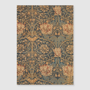 William Morris Honeysuckle Rich Wallpaper Magnetkarte