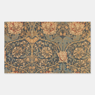 William Morris Honeysuckle Rich Wallpaper Rechteckiger Aufkleber