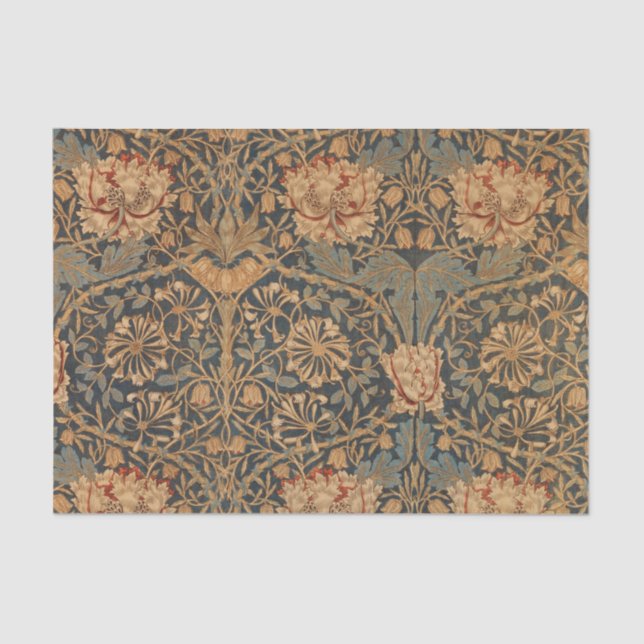 William Morris Honeysuckle Rich Wallpaper Seidenpapier (Vorderseite)