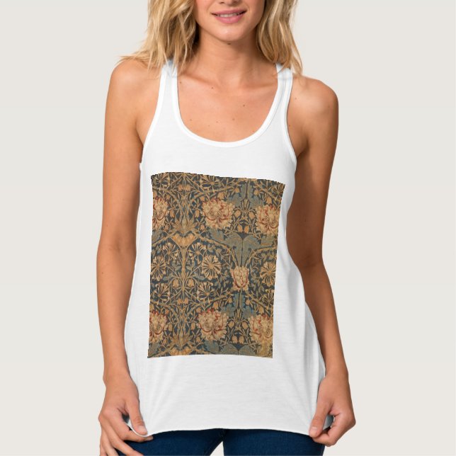 William Morris Honeysuckle Rich Wallpaper Tank Top (Vorderseite)