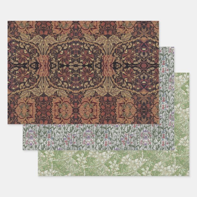 William Morris Honeysuckle Sweet Peet Foliage Geschenkpapier Set (Set)
