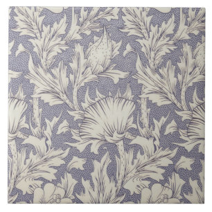 William Morris Horn Mohn Wallpaper-Druck: Vintage Fliese
