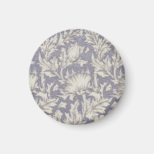 William Morris Horn Mohn Wallpaper-Druck: Vintage Magnet