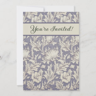 William Morris Horn Poppy Classic Floral Einladung