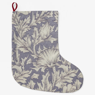 William Morris Horn Poppy Classic Floral Großer Weihnachtsstrumpf