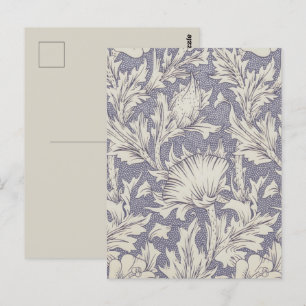 William Morris Horn Poppy Classic Floral Postkarte