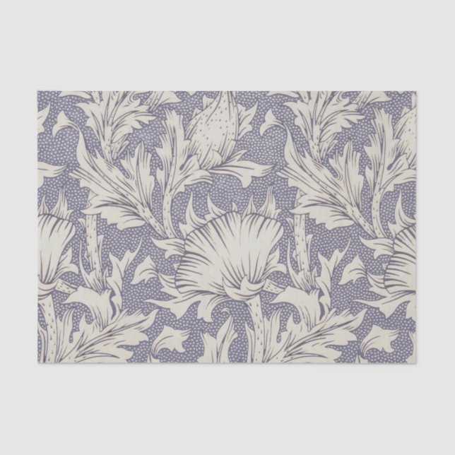 William Morris Horn Poppy Classic Floral Seidenpapier (Vorderseite)