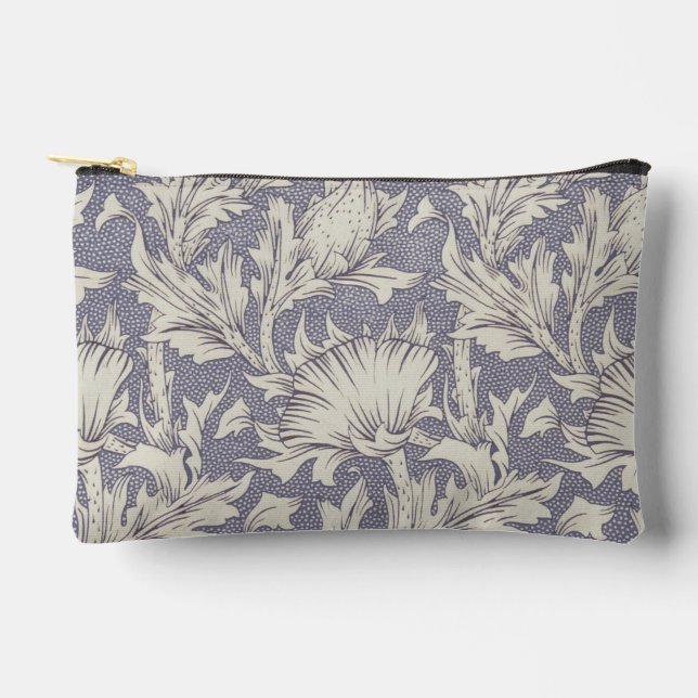 William Morris Horn Poppy Classic Floral Zubehörtasche (Vorderseite)