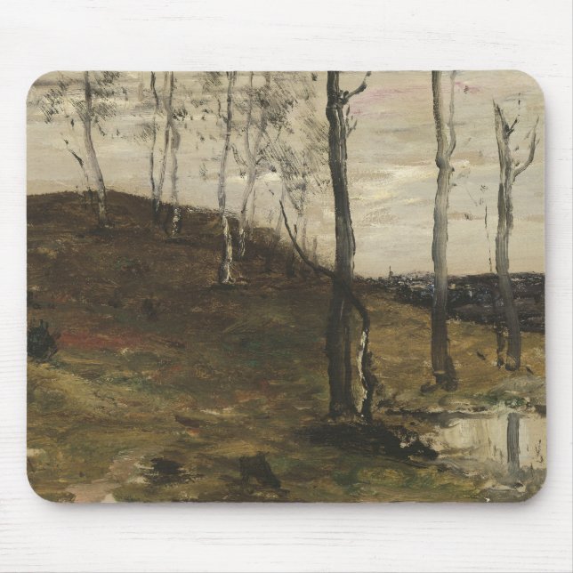 William Morris Hunt - Hillside with Trees Mousepad (Vorne)