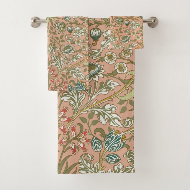 William Morris Hyacinth Blume Rose Badhandtuch Set (Insitu)