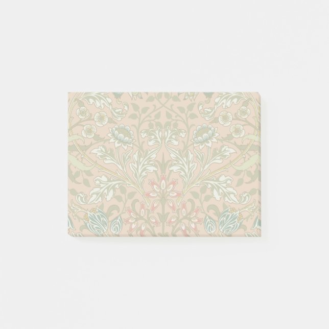 William Morris Hyacinth Blume Rose Post-it Klebezettel (Vorderseite)