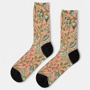 William Morris Hyacinth Blume Rose Socken
