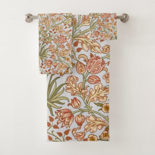 William Morris Hyacinth Floral Botanische Kunst Badhandtuch Set