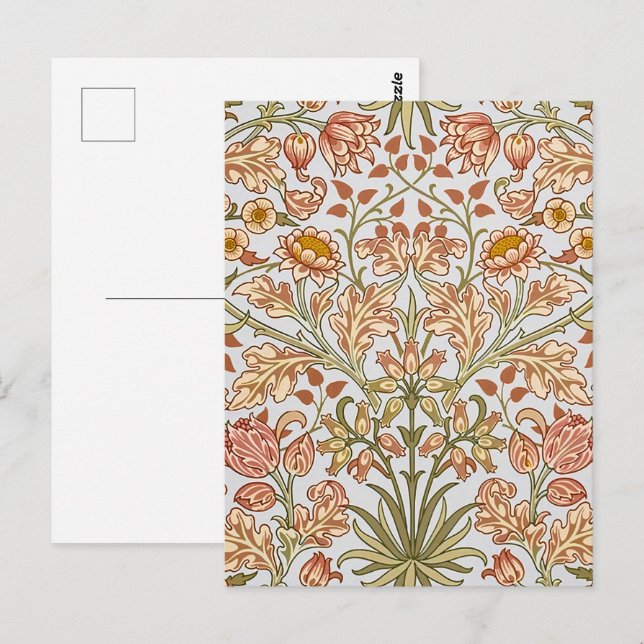 William Morris Hyacinth Floral Botanische Kunst Postkarte (Vorne/Hinten)