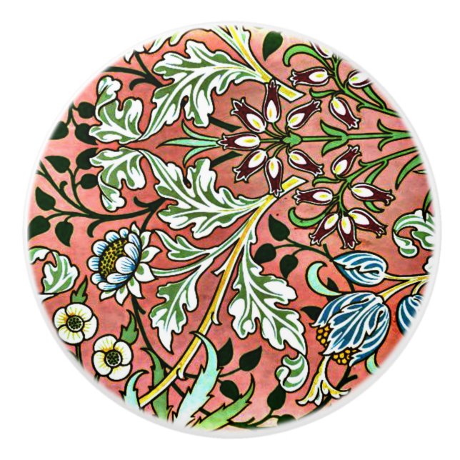 William Morris - Hyacinth Keramikknauf (Vorderseite)