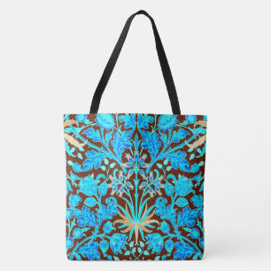 William Morris Hyacinth Print, Aqua und Brown