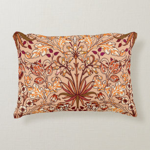 William Morris Hyacinth Print, Brown and Beige Zierkissen