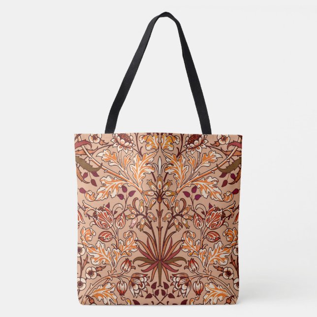 William Morris Hyacinth Print, Brown und Beige (Vorderseite)