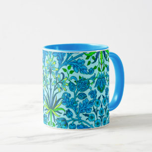 William Morris Hyacinth Print, Cerulean Blue Tasse