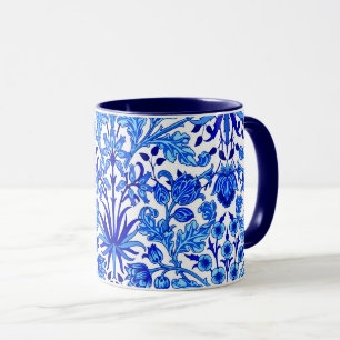 William Morris Hyacinth Print, Cobalt Blue & White Tasse