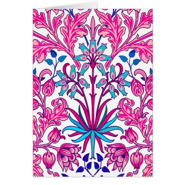 William Morris Hyacinth Print, Fuchsia Pink (Vorne)