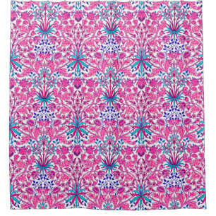 William Morris Hyacinth Print, Fuchsia Pink Duschvorhang