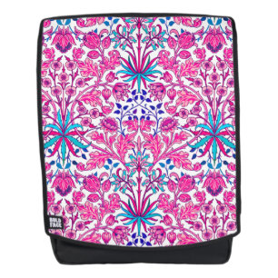 William Morris Hyacinth Print, Fuchsia Pink Rucksack