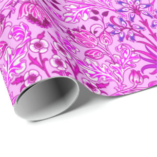 William Morris Hyacinth Print, Lavender und Violet Geschenkpapier