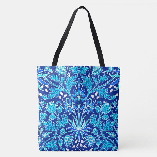 William Morris Hyacinth Print, Navy & Cobalt Blue (Vorderseite)