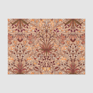 William Morris-Hyazinthen-Druck, Brown und Beige Seidenpapier