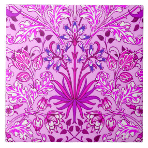 William Morris Hyazinthen-Druck, Lavendel und Viol Fliese
