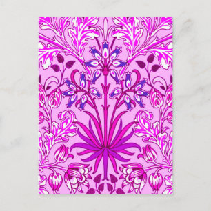 William Morris Hyazinthen-Druck, Lavendel und Viol Postkarte