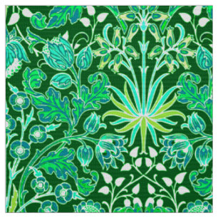 William Morris-Hyazinthen-Druck, Smaragdgrün Stoff